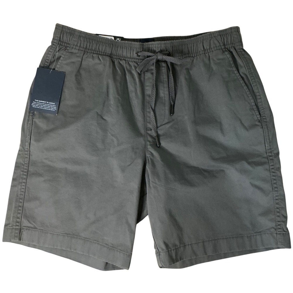 GAP Pull-On Shorts Men Size S Gray Casual Cotton Drawstring‎ Preppy Lightweight